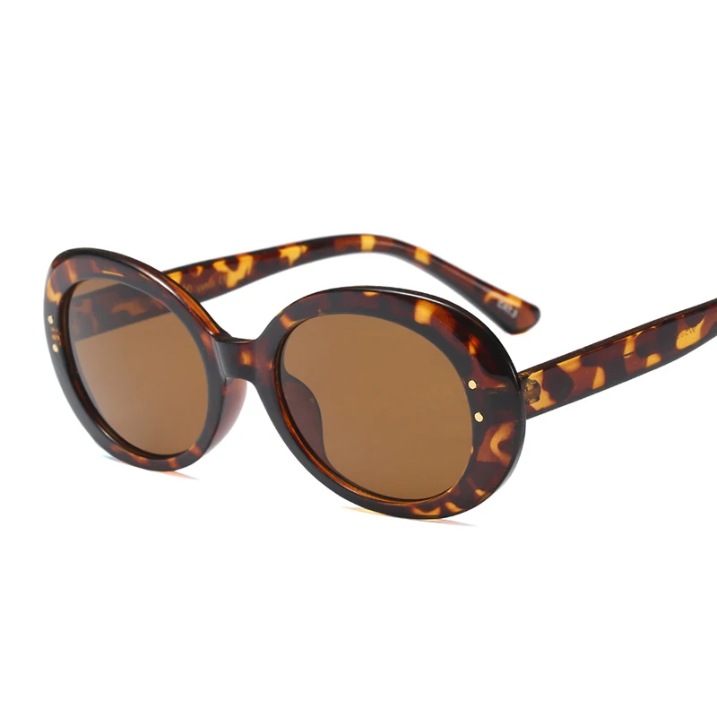 

HBK Retro Oval Oversized Sunglasses Women Fashion Frame Red Pink Black Brand Designer New Outdoor UV400 Luxury Oculos De Sol