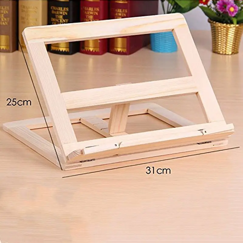Wooden Frame Reading Bookshelf Bracket - Book Tablet PC Support Music Stand | Канцтовары для офиса и дома