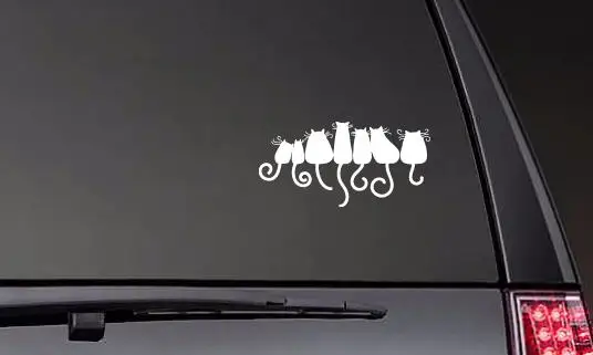 

Seven Cats Stickers Decal Car Auto Bumper Bike Decor Unique Art Pattern ZP0299