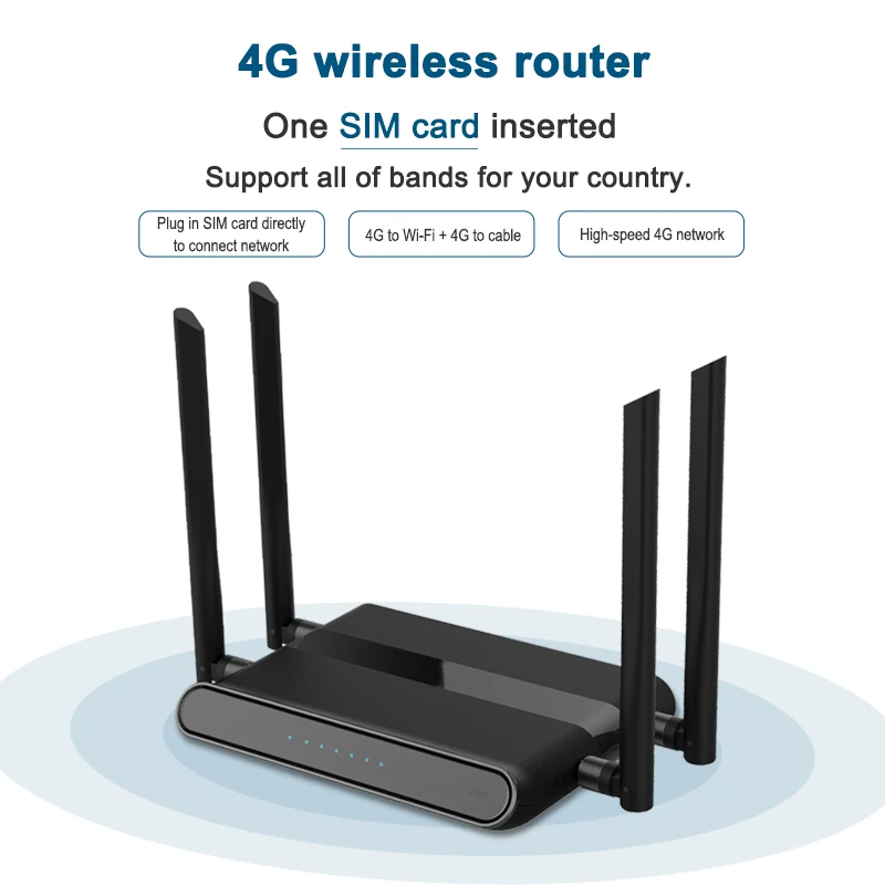 4g Wi-Fi маршрутизатор с sim-картой LTE 4G точка 300 Мбит/с WPA-PSK безопасности, с 4 5dbi антенна VPN 4G маршрутизатор Wi-Fi точка беспроводного доступа