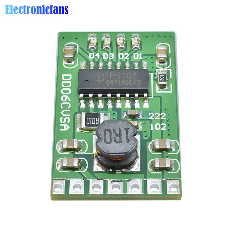 DC 5V 2.1A Мобильная мощность Diy плата 4 2 V зарядка разряда повышающий индикатор