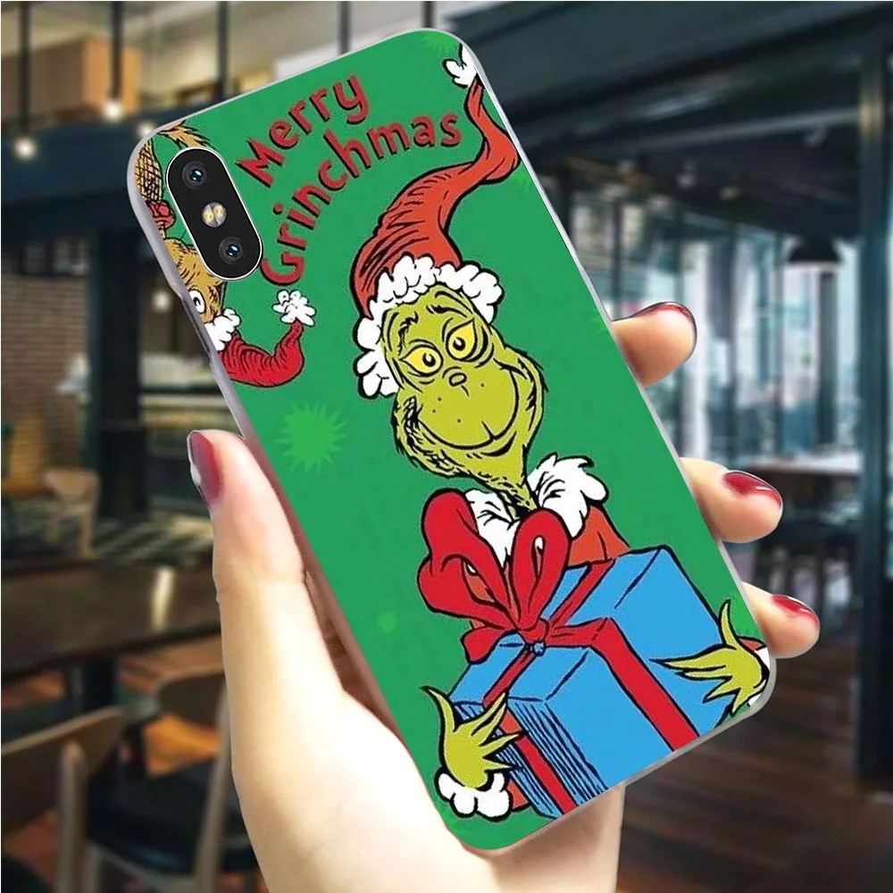 K1034601 Monster Grinch палантин чехол для телефона с рождественским рисунком для iPhone 6S чехол 5 5S SE 6/6 6S Plus 7 8/7 10 Plus X XS XR Xs Max жесткий чехол - Цвет: K1034601