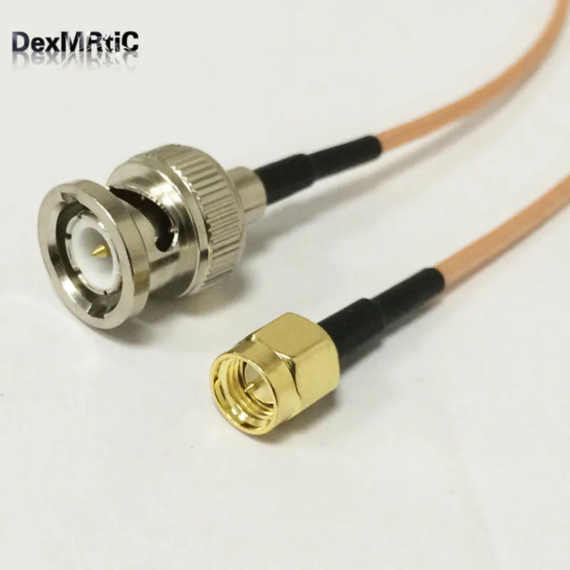 RF SMA Мужской переключатель BNC кабель Pigtail RG316 по оптовой цене быстрая Доставка 15 см
