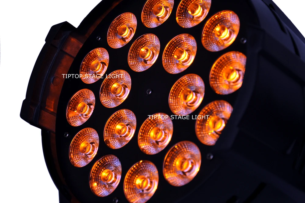 Оптовая продажа светодиодный сценический светильник 8XLOT алюминиевый Par 18x15W RGBWA 5 в