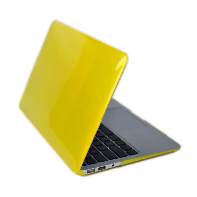 crystal yellow 4в1 кристальная прозрачность и матовый Pro 13 15 чехол с/t сенсорной панелью A1706 A1708 A1707 для Macbook Air 13 retina 13 12 дюймов+ подарок - Цвет: crystal yellow