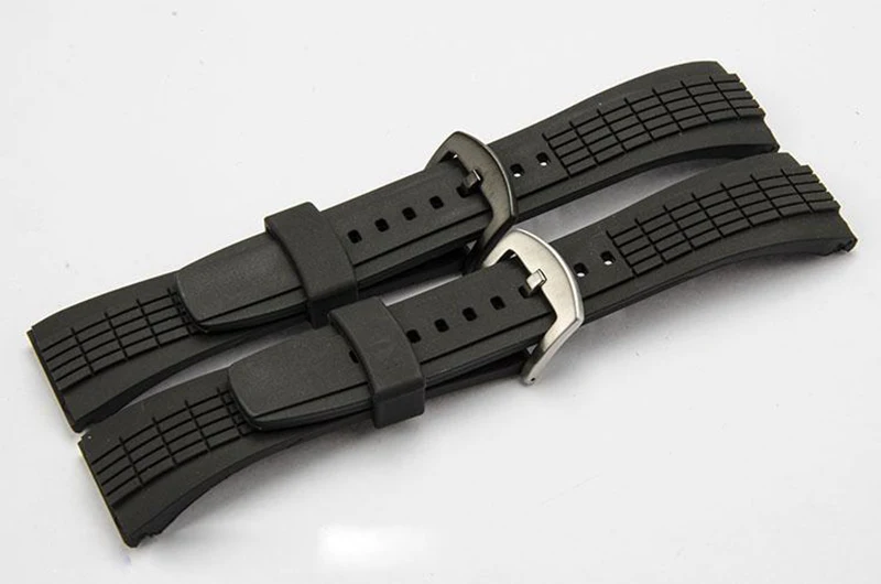 Ремешок силиконовый для часов Seiko SRH006 SNAE17 26 мм | Наручные часы