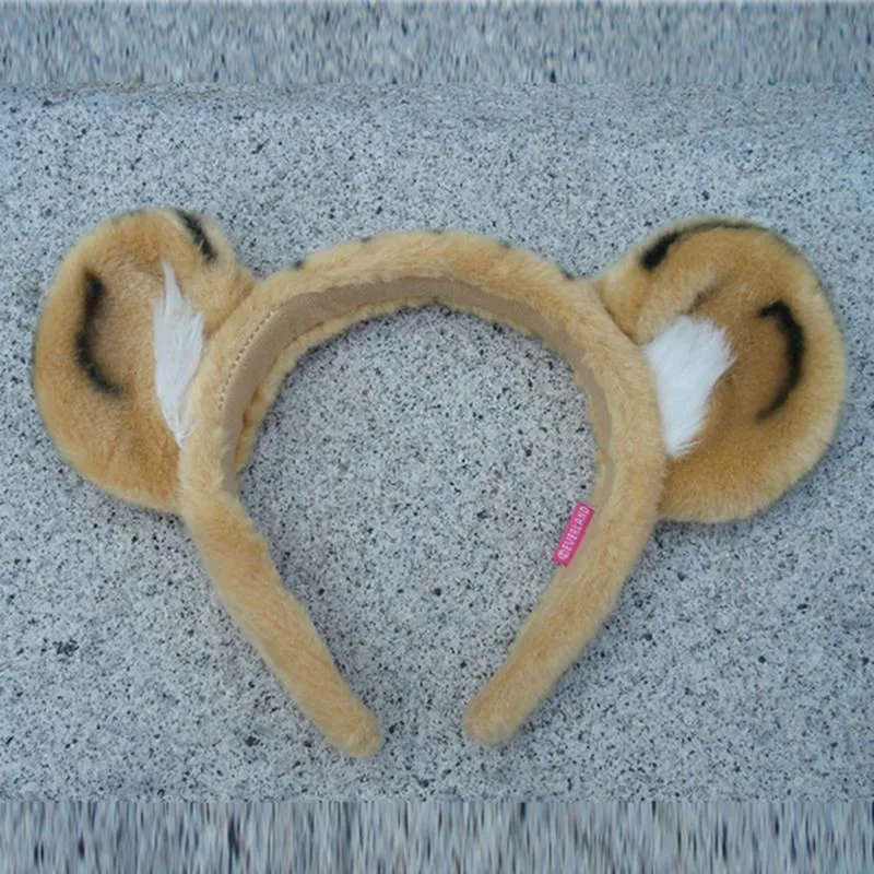 brown hairpin Креативная милая плюшевая игрушка в виде хвоста белого тигра, забавная игрушка в виде лапы, Мультяшные животные, хвост тигра и перчатки-лапки, заколка для волос, плюшевая игрушка для шоу - Цвет: brown hairpin