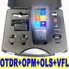 FirstFiber 980PRO многофункциональный сенсорный рефлектометр OTDR со встроенным OPM OLS VFL, с прочным чемоданом для переноски
