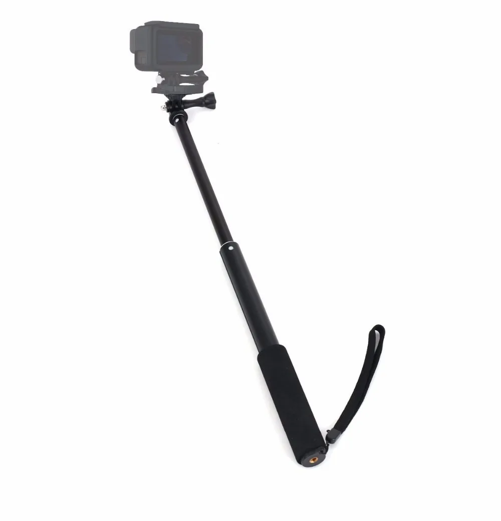 Раздвижной алюминиевый монопод для селфи Gopro Hero 8 7 6 5 4 Xiaomi Yi 1 2 4K Lite аксессуары SJcam
