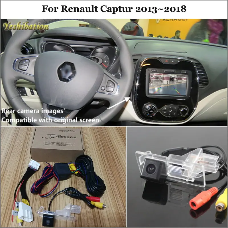 Кабель адаптера yeshiбации 24pin Автомобильная камера заднего вида для Renault Captur 2013 ~ 2018