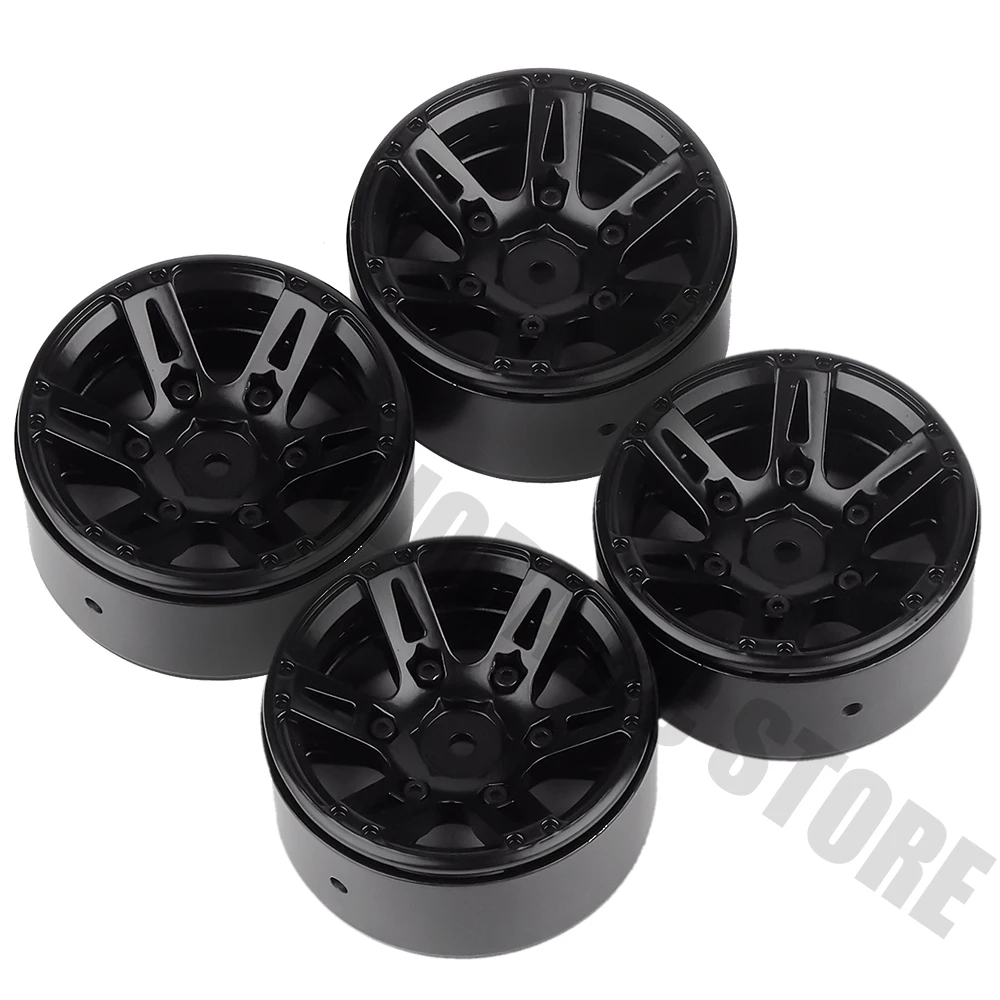 Металлический обод колеса 4 шт. 1 9 дюйма BEADLOCK для 1/10 RC Rock Crawler Axial SCX10 90046 AXI03007 TAMIYA CC01