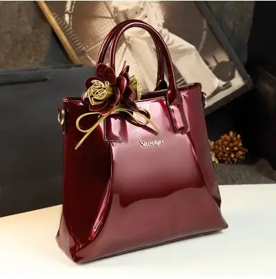 Новый 2017 Европа женская мода Роскошные сумки лакированной кожи известных