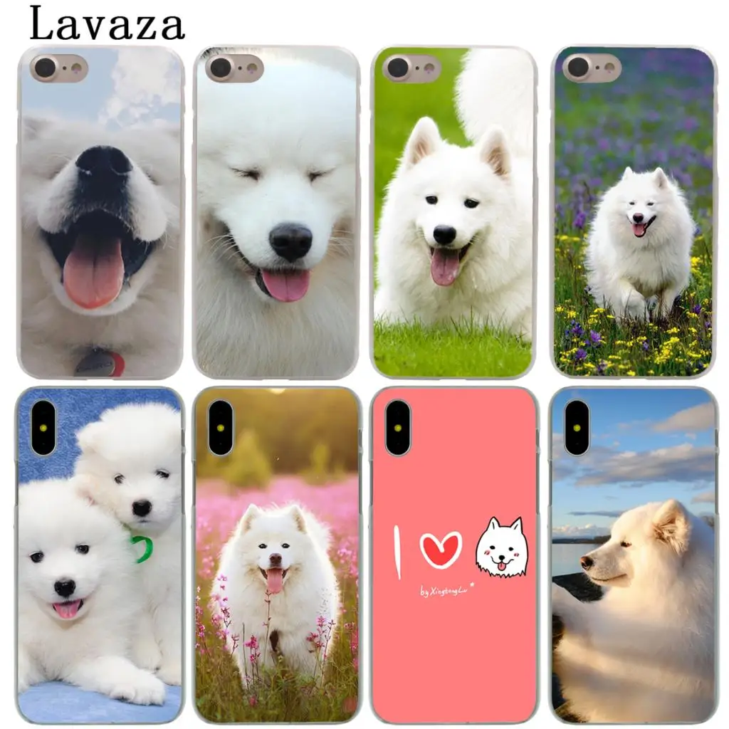 Lavaza прекрасный самоед собака жесткий чехол для телефона iPhone XR X 11 Pro XS Max 7 8 6 6S 5 5S SE 4S