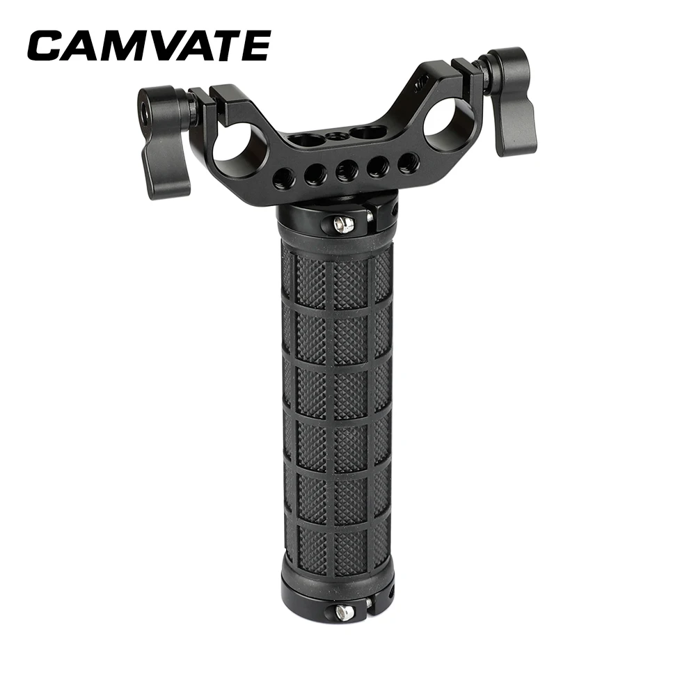 CAMVATE резиновая ручка с двойным зажимом для стабилизатора камеры C2090|Аксессуары