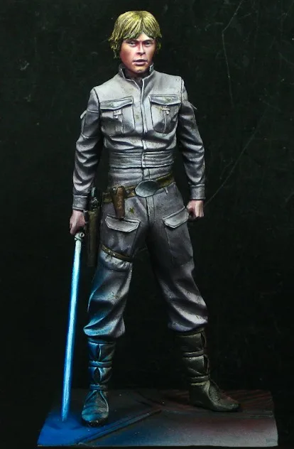 Классические 1:24 весы Luke skywalker75мм миниатюрные неокрашенные полимерные модели