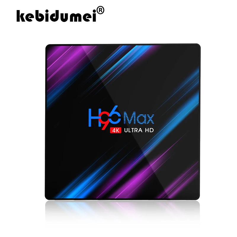 ТВ-приставка H96 MAX Rockchip RK3318 на Android 9 0 4 Гб ОЗУ 64 ГБ голосовой помощник H.265 4K для Netflix