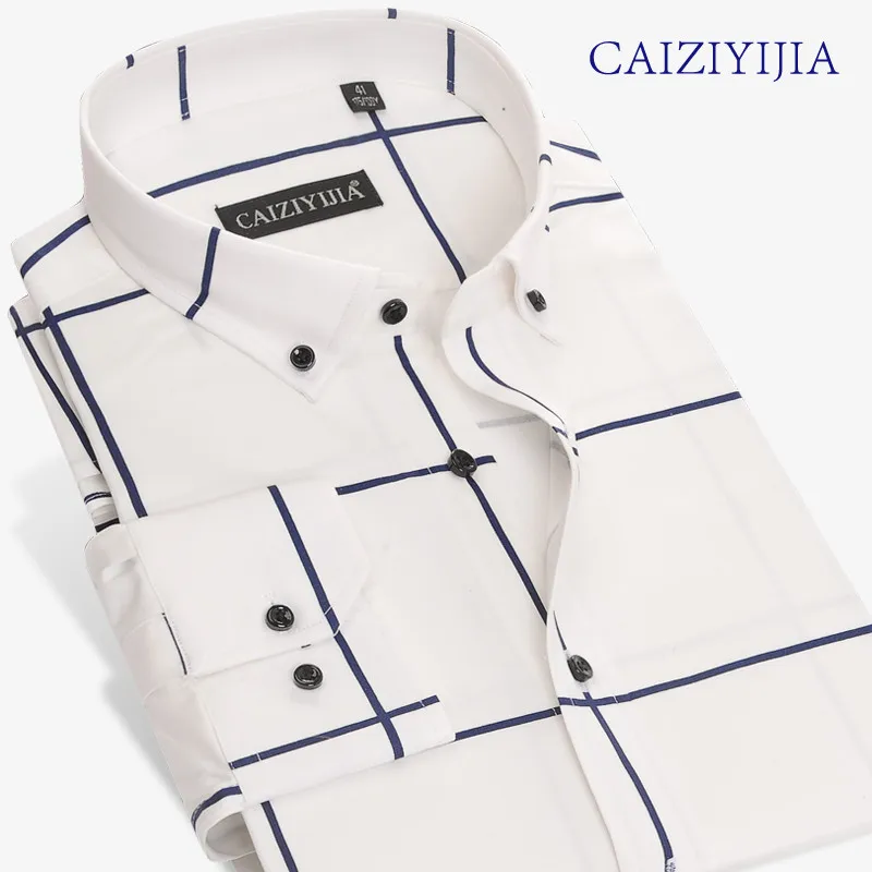 Новинка 2017 мужчин &quots футболка с длинными рукавами рубашка в клетку Весна и осень