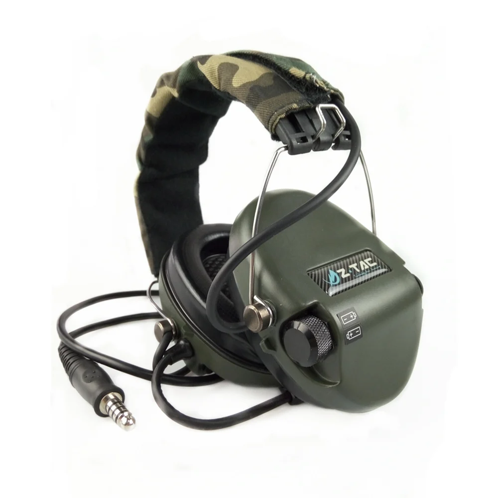 

Z Tactical Military Headset Headphone Airsoft Radio Comtac IPSC OD for PTT Military Radio (Z-111)