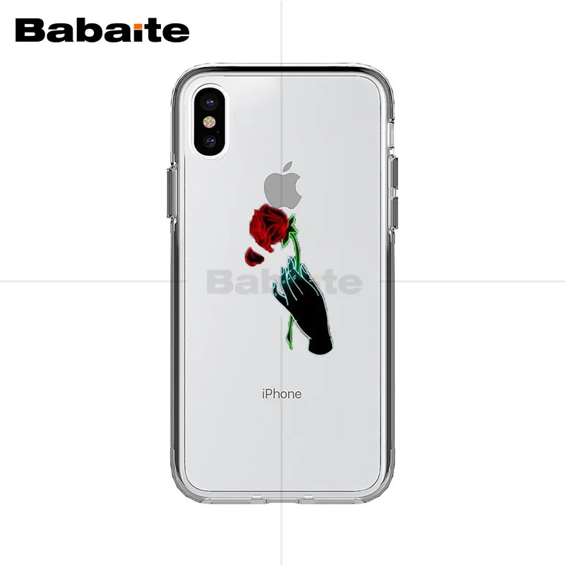 Babaite розами Мягкий силиконовый чехол для телефона из ТПУ с принтом &quotдля iPhone X Xs Xr