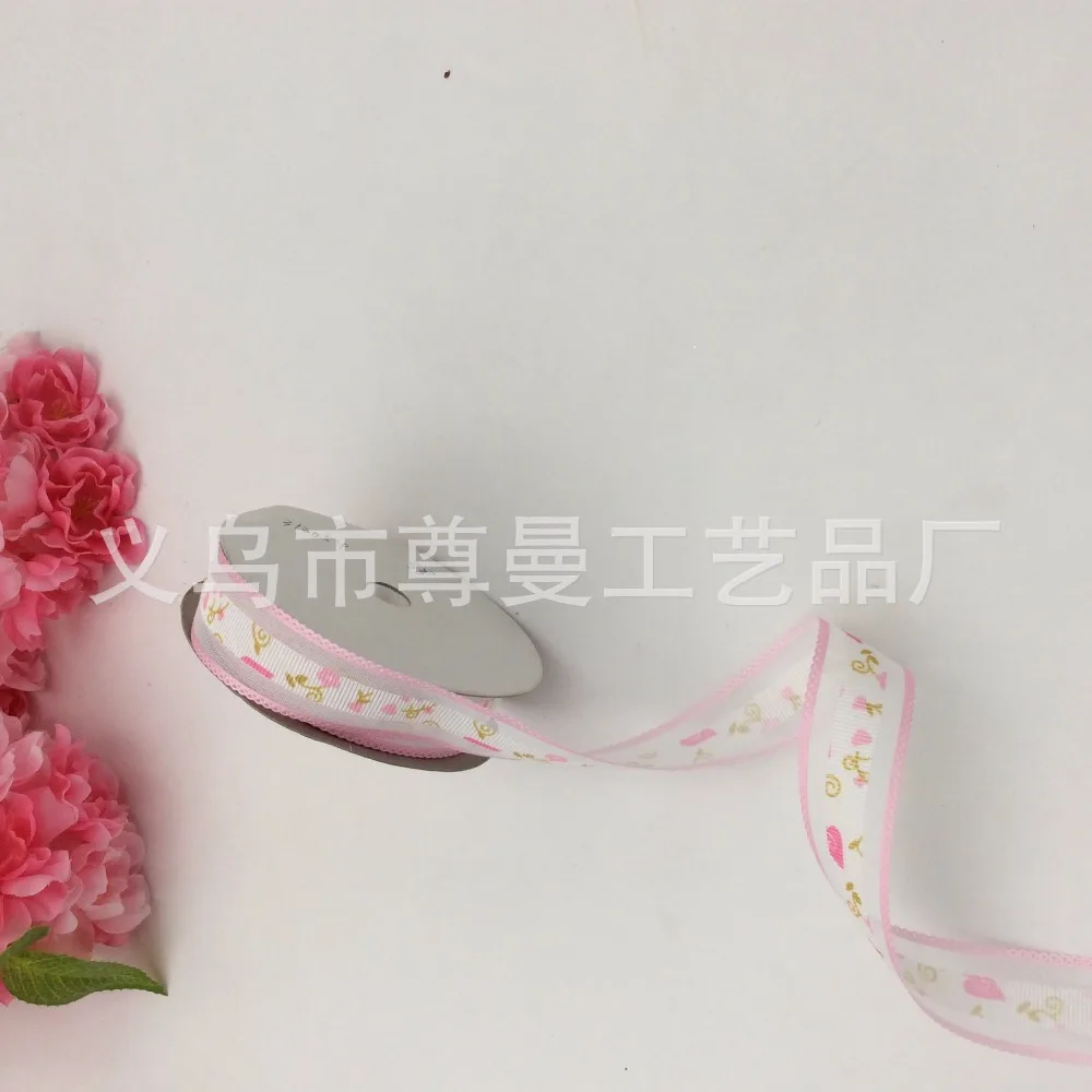 Лента 2 5 см ширина сердце аксессуары для одежды материал ПОЛИЭСТЕР