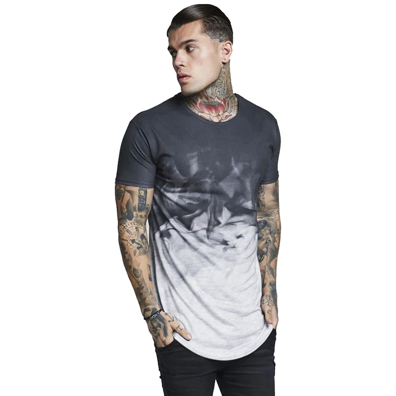 Мужская футболка облегающая camiseta hombre короткий рукав мышцы повседневные топы