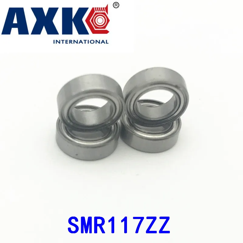 

Axk Smr117zz Abec-1 (10pcs) 7x11x3 Mm Stainless Steel Miniature Smr117 Zz Ball Bearings Smr117-zz