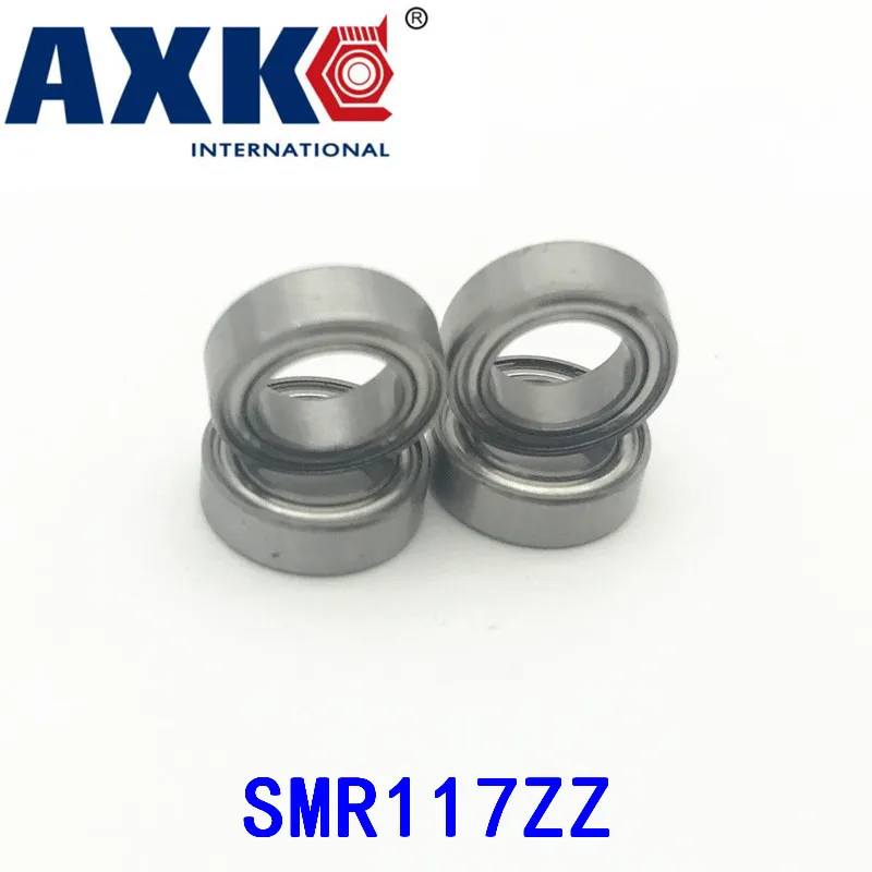 

Axk Smr117zz Abec-1 (10 шт.) 7x11x3 мм миниатюрные из нержавеющей стали Smr117 zz, шариковые подшипники Smr117-zz