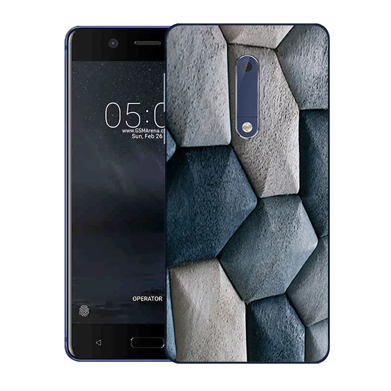 Чехол для Nokia 5 2 &quot чехлы мягкий силиконовый Квадратный чехол с принтом Nokia5 Coque Bags