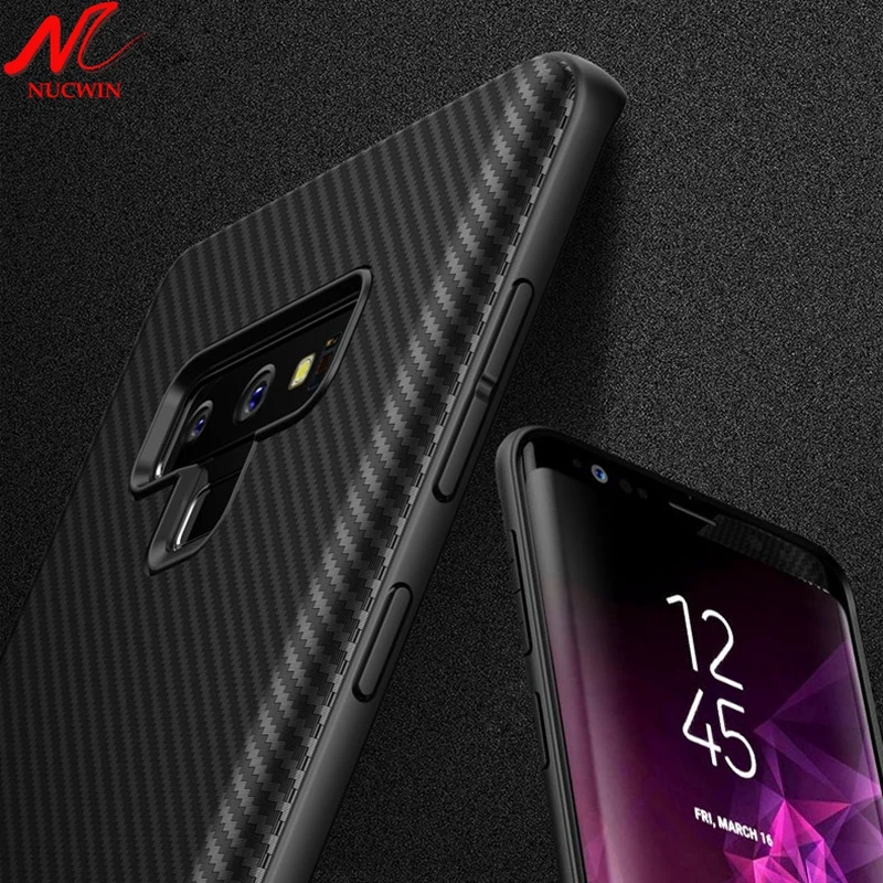 Для Sansung Galaxy Note 9 чехол мода углеродного волокна ультра тонкий матовый