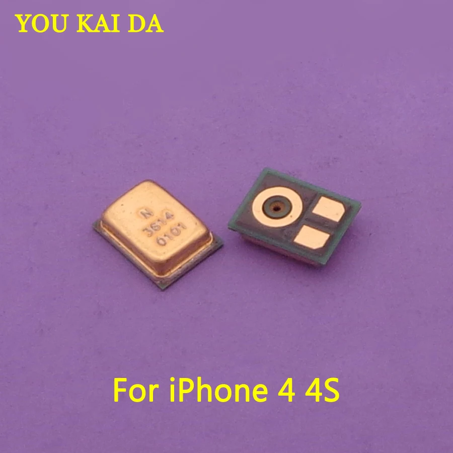 2 шт. новинка микрофон для iPhone 4 фотовспышка 5C 7 6 6G 6S Plus 8 X десять запасные части