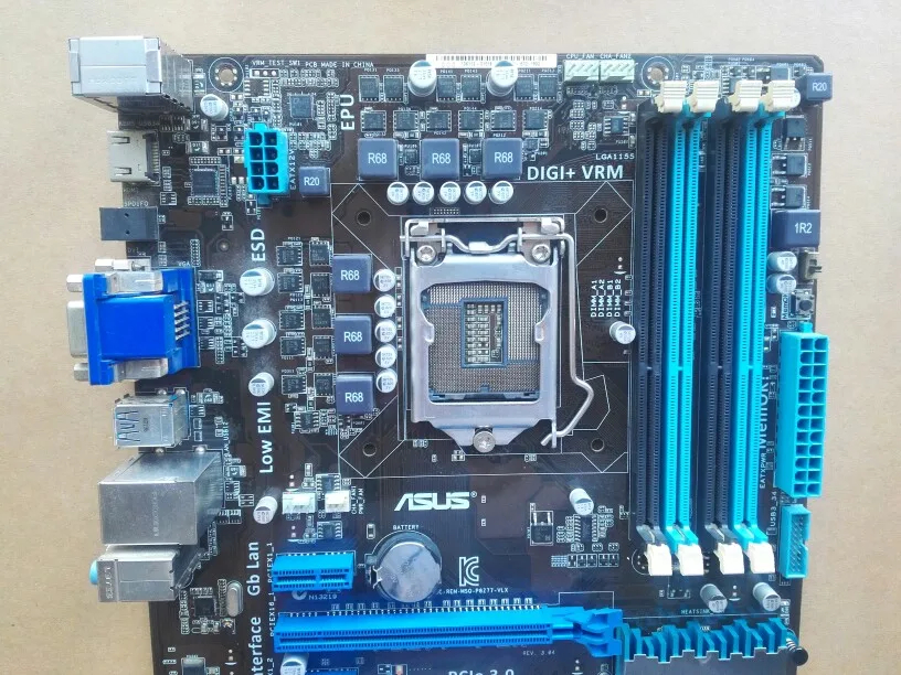 Б/у ASUS материнская плата P8Z77-V LX LGA 1155 DDR3 i3 i5 22/32nm Процессор USB3.0 32 Гб SATA3 VGA HDMI Z77 рабочего Материнская плата
