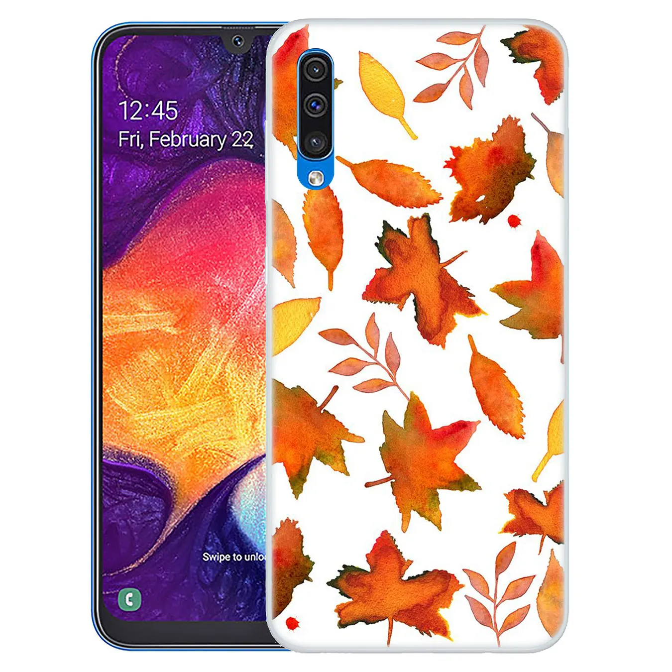 Твердый чехол для телефона Lavaza Tropical Leaves peach flower Samsung Galaxy A20E M40 M30 M20 M10 A10 A20 A30 A40 A50 A60 A70