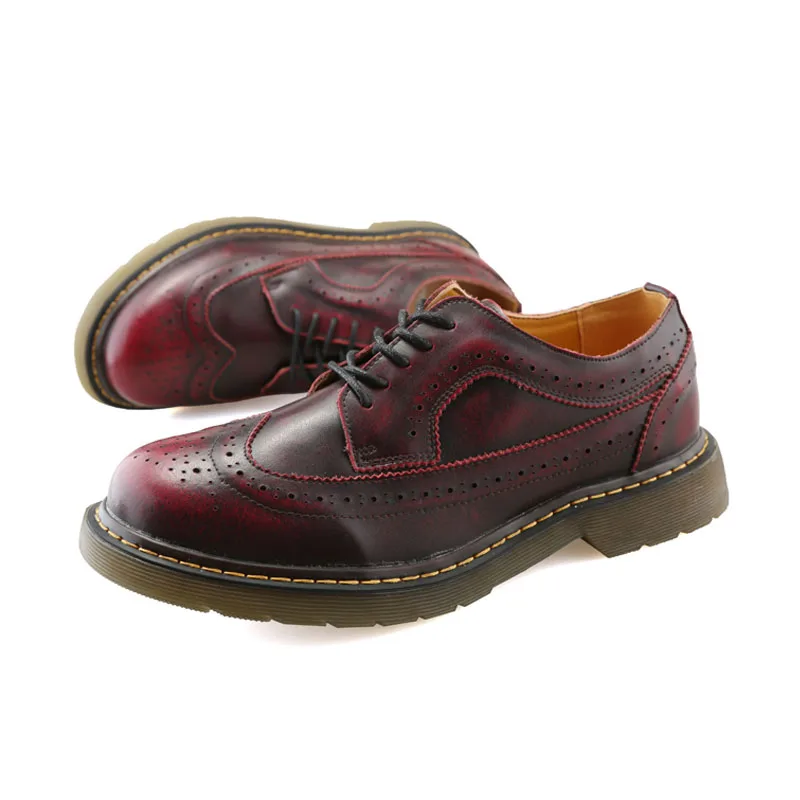 LebaLuka/мужская повседневная обувь с перфорацией типа броги из натуральной кожи