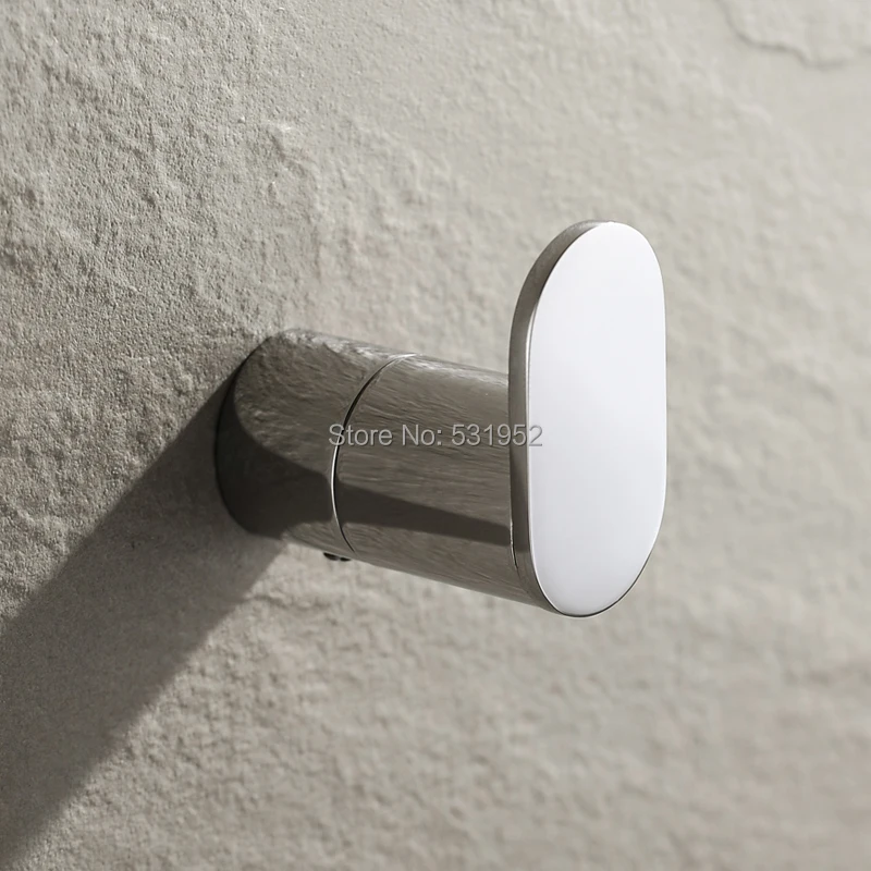

SUS Stainless Steel Round Wall Mounted Towel Ring Robe Hook Door Hanger Coat Cloth Hooks