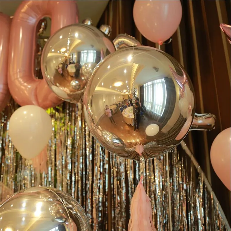 1pcs Gold Balloons 22inch 4D Round Aluminum Foil Balloon Ballon Helium Wedding Marriage Happy Birthday Party Decor Supplies | Дом и сад