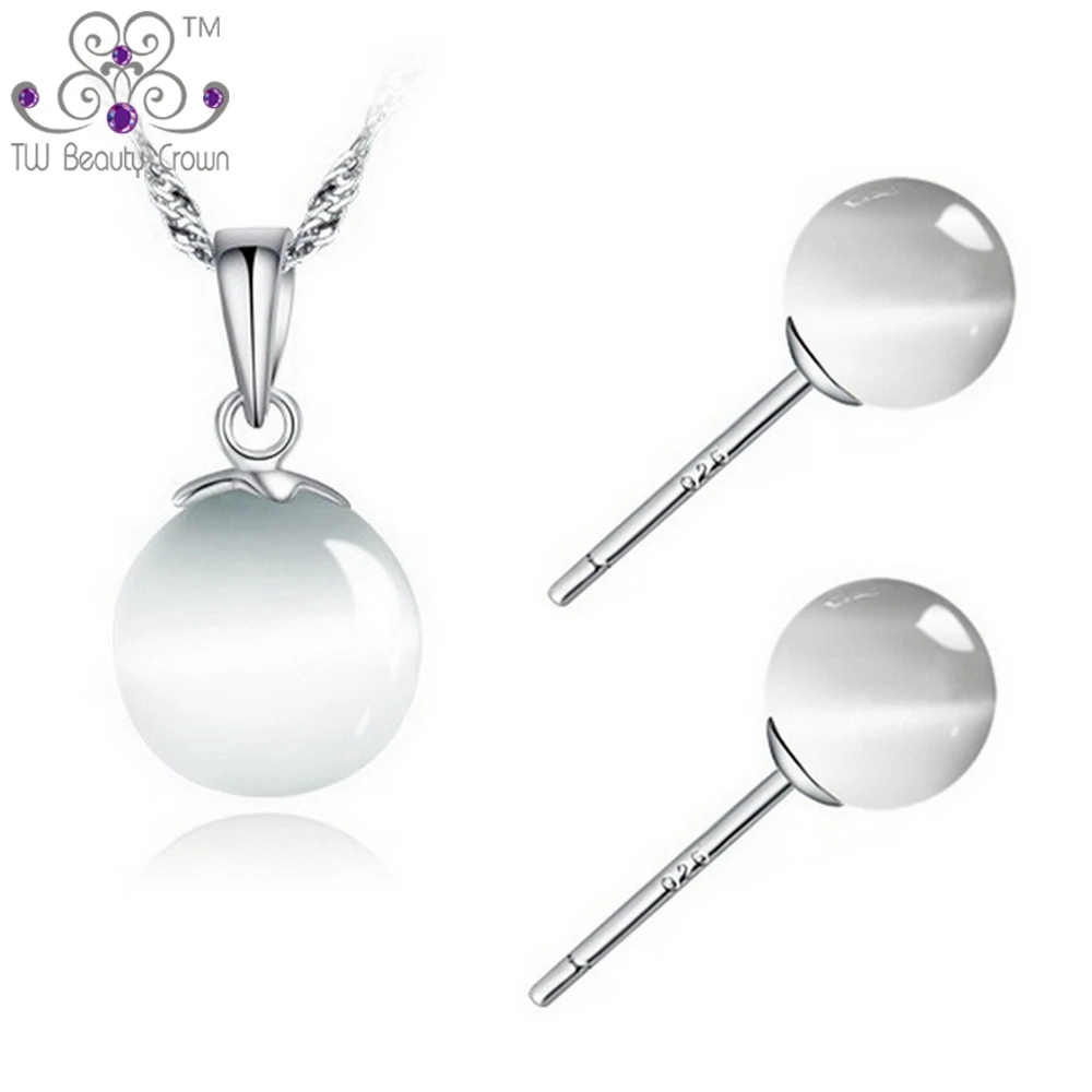 Подвески и ожерелья/серьги из серебра 925 пробы с натуральным камнем кошачий глаз |