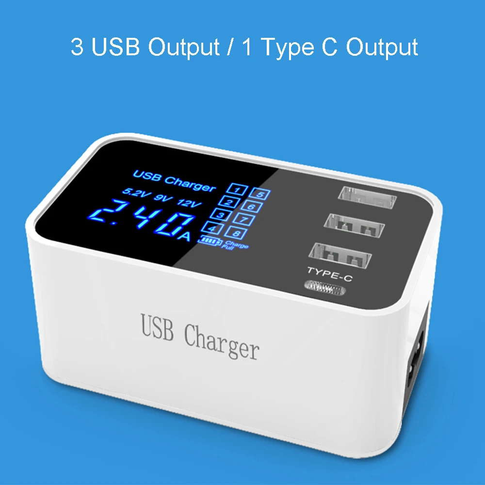 4 8 Порты и разъёмы смарт чип USB Зарядное устройство Док станция светодиодный