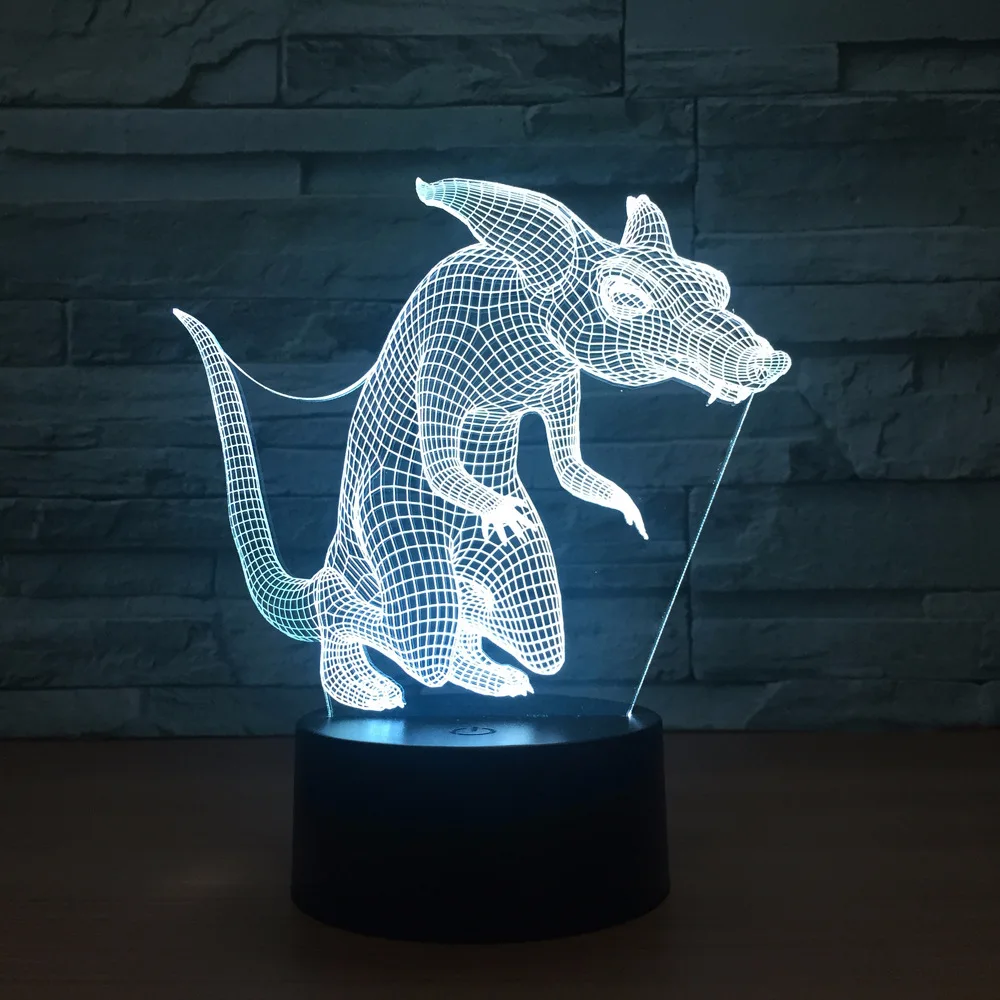 Мышь 3d Light Touch Управление Интеллектуальные индукции ночник вечерние украшения детской комнате подарок 3d Лампы Home Decor Прямая поставка