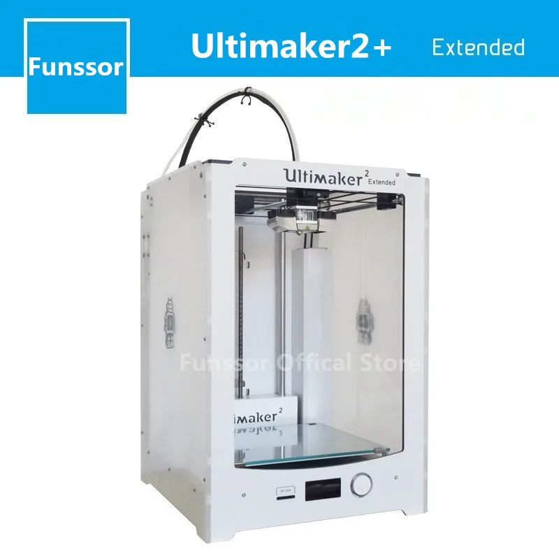 Funssor Ultimaker2 Расширенная + более высокая версия 3D принтер рабочий Aread 223x223x205 мм не