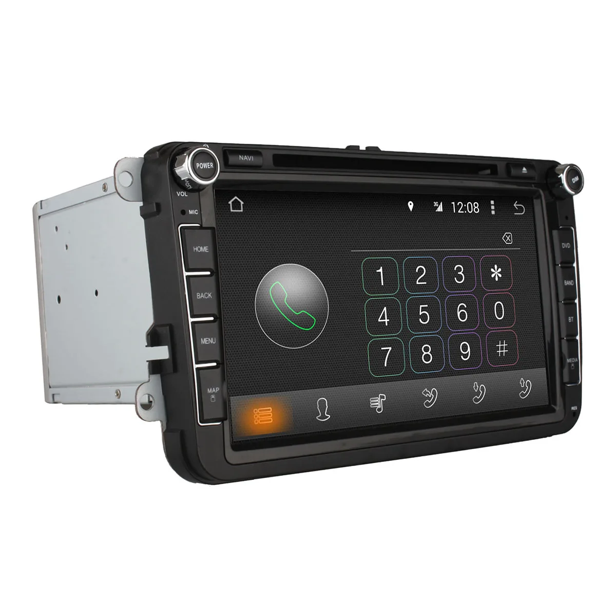 1024*600 4 Ядeра Android 4.4 Автомагнитола для Volkswagen VW Tiguan Polo Golf Passat Jetta c функциями GPS