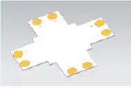 

Single color/RGB Color 8mm/10MM FPC X Type Connector for led strips