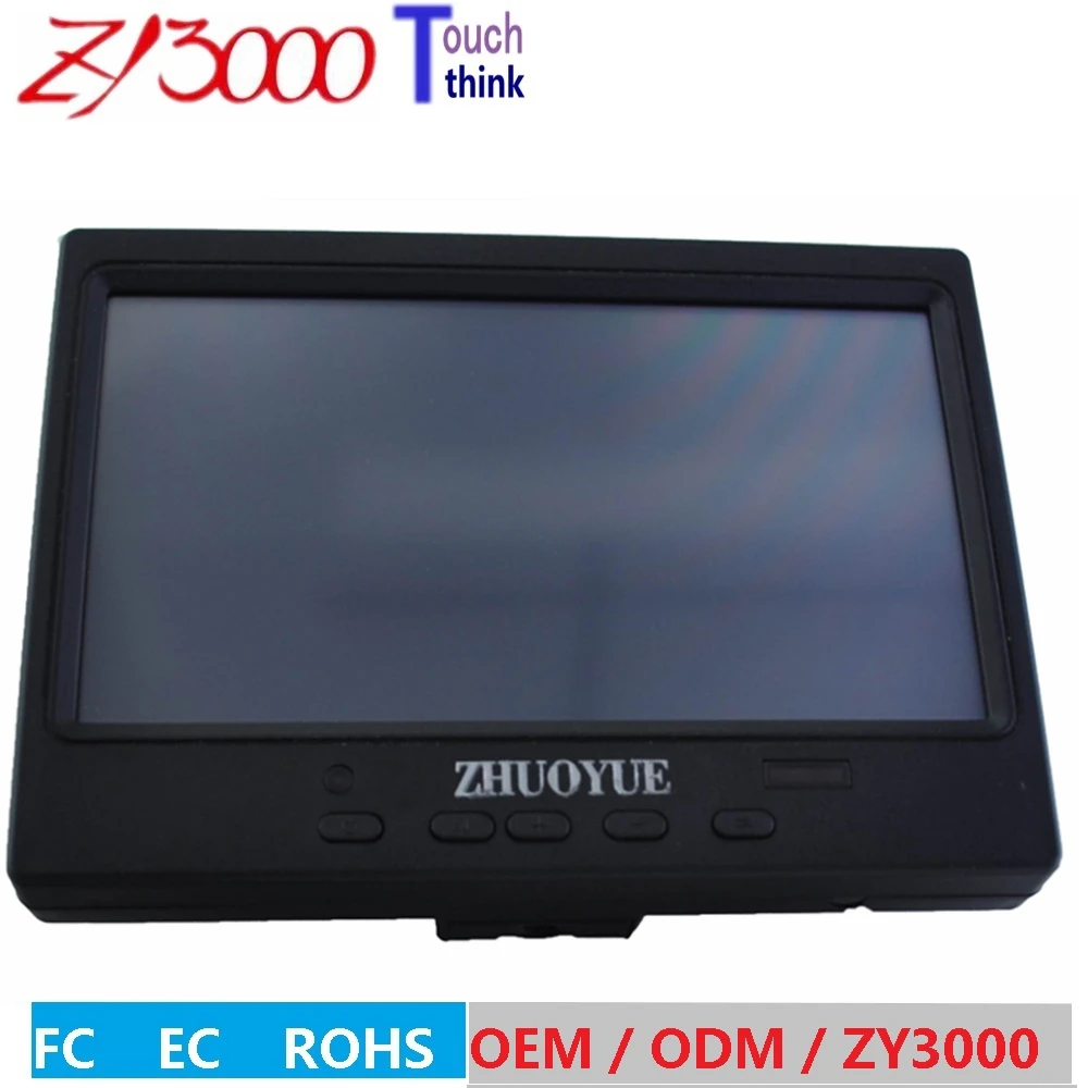 

Компьютер Ordenador Hmi, новый 7-дюймовый Tft светодиодный Автомобильный Hd монитор заднего вида Vga, вход hdmi для камеры заднего вида, usb сенсорный экран