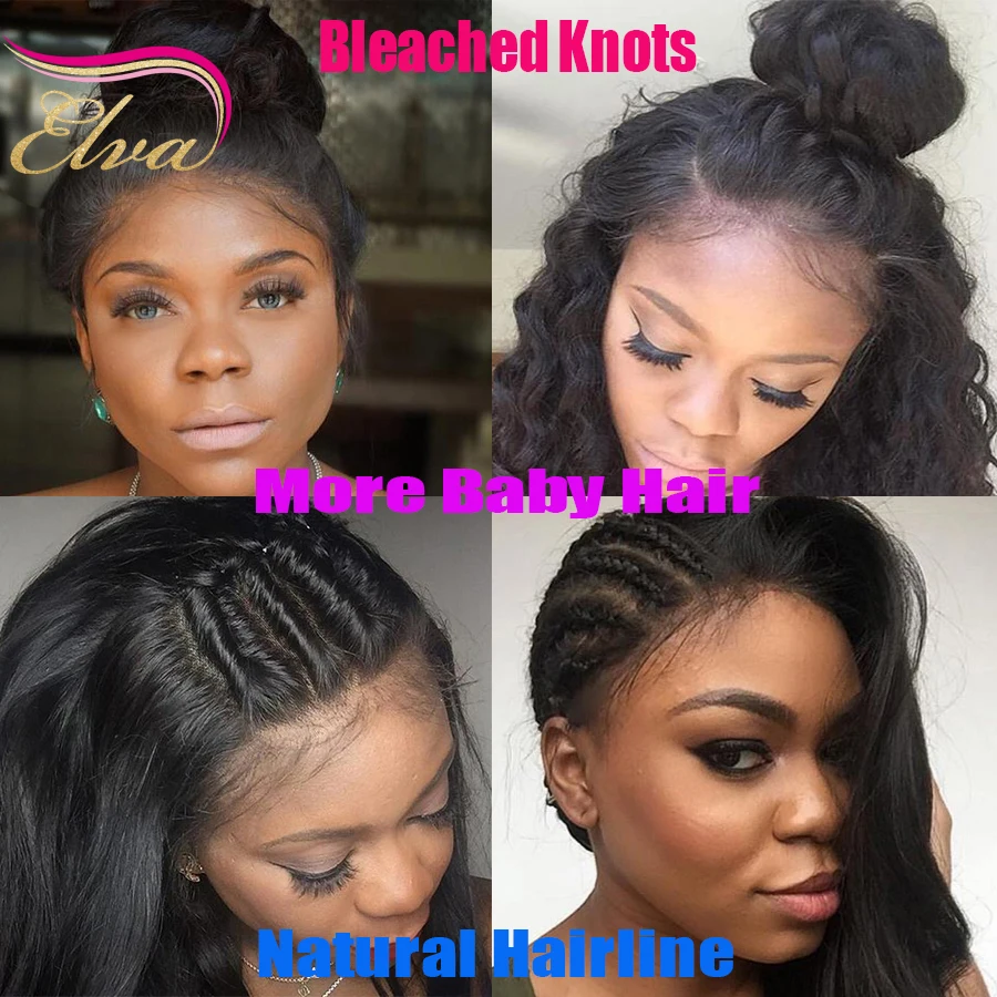 8А Короткий Боб Парик Полный Шнурок Человеческих Волос Парики Для Черного