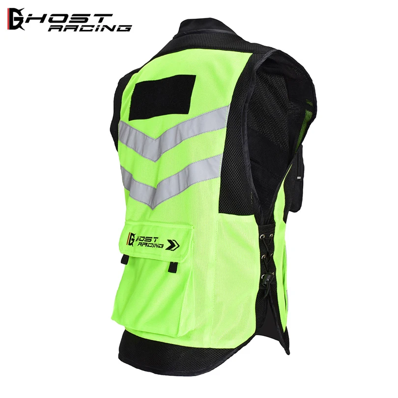 Светоотражающий Жилет для мотоциклистов GHOST RACING chaqueta ropa защитное снаряжение с