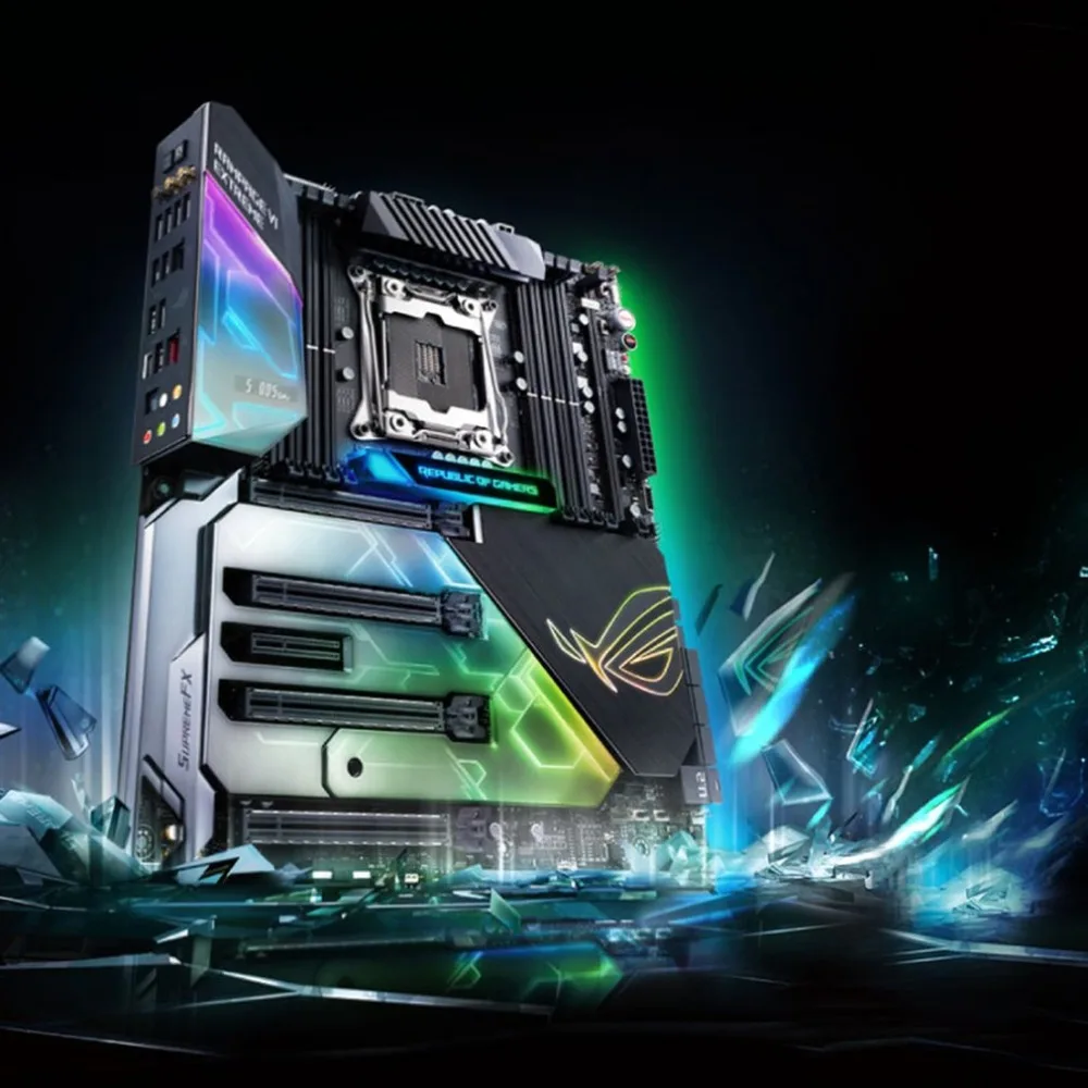 X299 материнская плата поддержка LGA2066 DDR4 Dual M.2 Плата расширения настольная материнская плата 128 ГБ ROG RAMPAGE VI EXTREME материнская плата