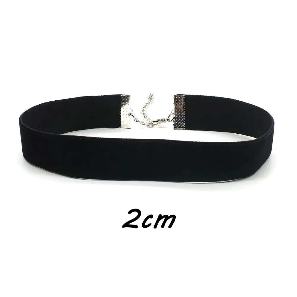 black 20mm width Новинка, модное ожерелье-чокер из бисера, черная кожаная веревка, Мули, ожерелье из металлического бисера, короткое ожерелье с бантиком, подарки для женщин - Окраска металла: black 20mm width