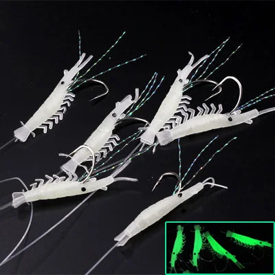 Бесплатная доставка яркая неоновая приманка Товары для рыбалки|shrimp hook|lure luminousbait