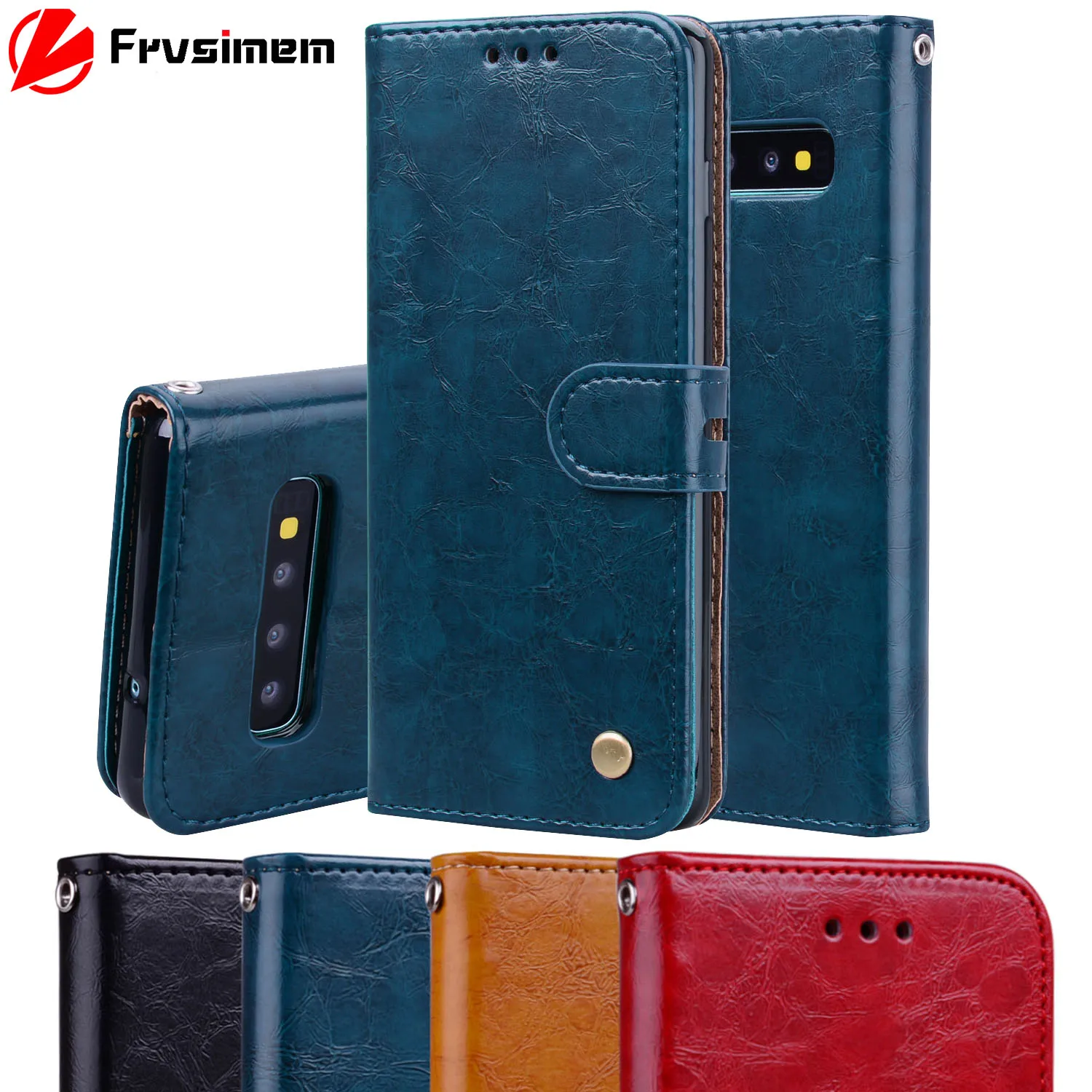 Чехол Кошелек из искусственной кожи для Samsung Galaxy S10 S8 S9 Plus S7 S6 edge A10 A20 A30 A40 A50 M10 M20 M30 J2