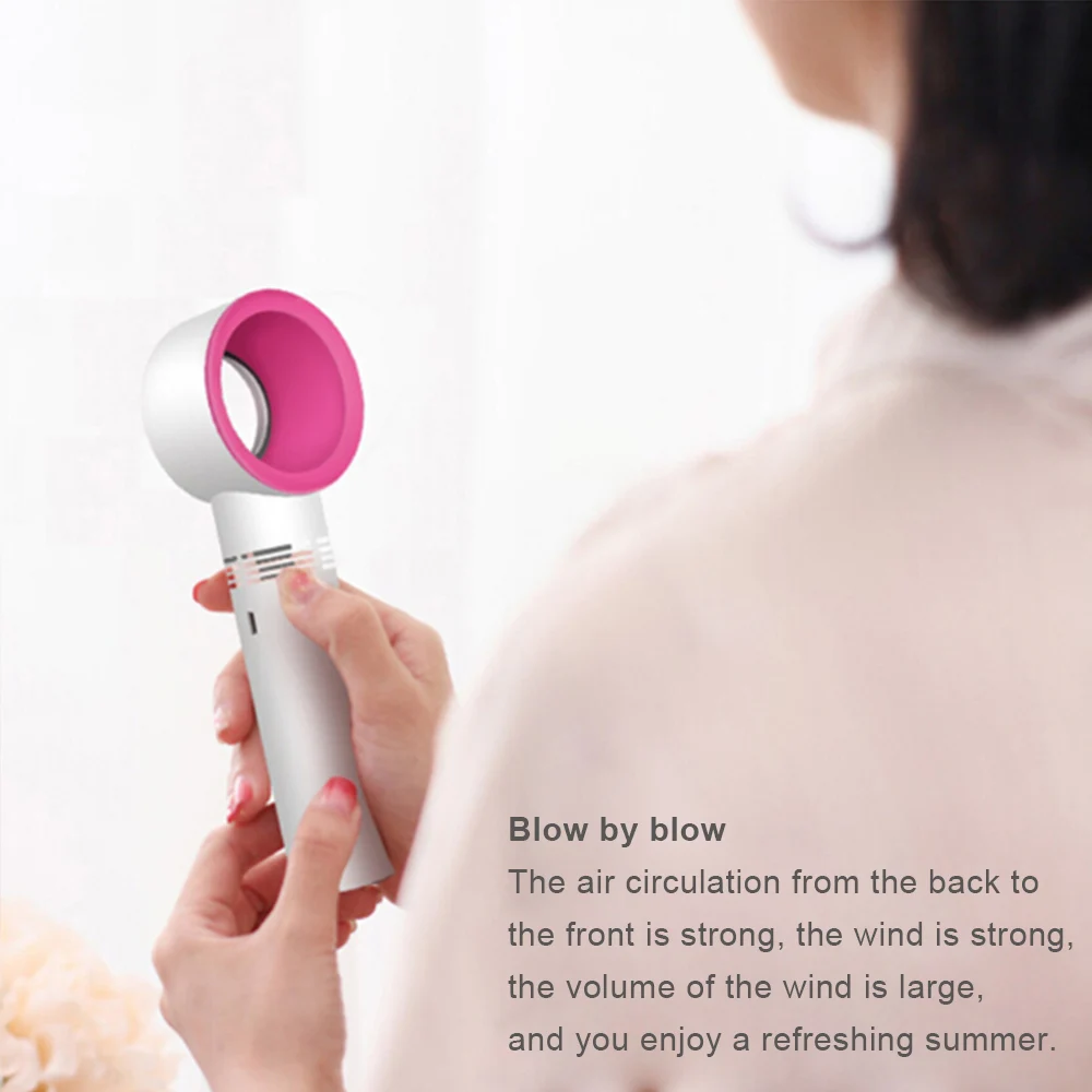 Mini Electric Fan Ventilator Handheld Bladeless Air Cooler Cooling USB Rechargeable Wireless Portable Outdoor | Бытовая техника