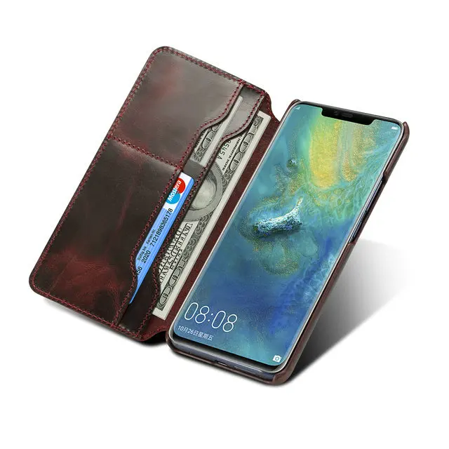 Чехол из натуральной кожи для huawei mate 20 Pro, чехол для mate 20, чехол для huawei mate 20 Pro, чехол-книжка, ретро чехол Etui для huawei mate 20, чехол LYA-L29